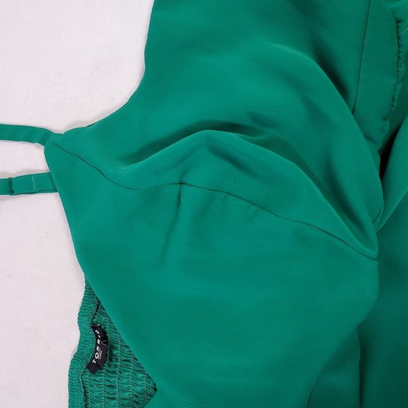 Torrid Emerald Green Tank Top Sz 3 Cami Camisole Flowy Dressy Holiday Christmas - Picture 3 of 11